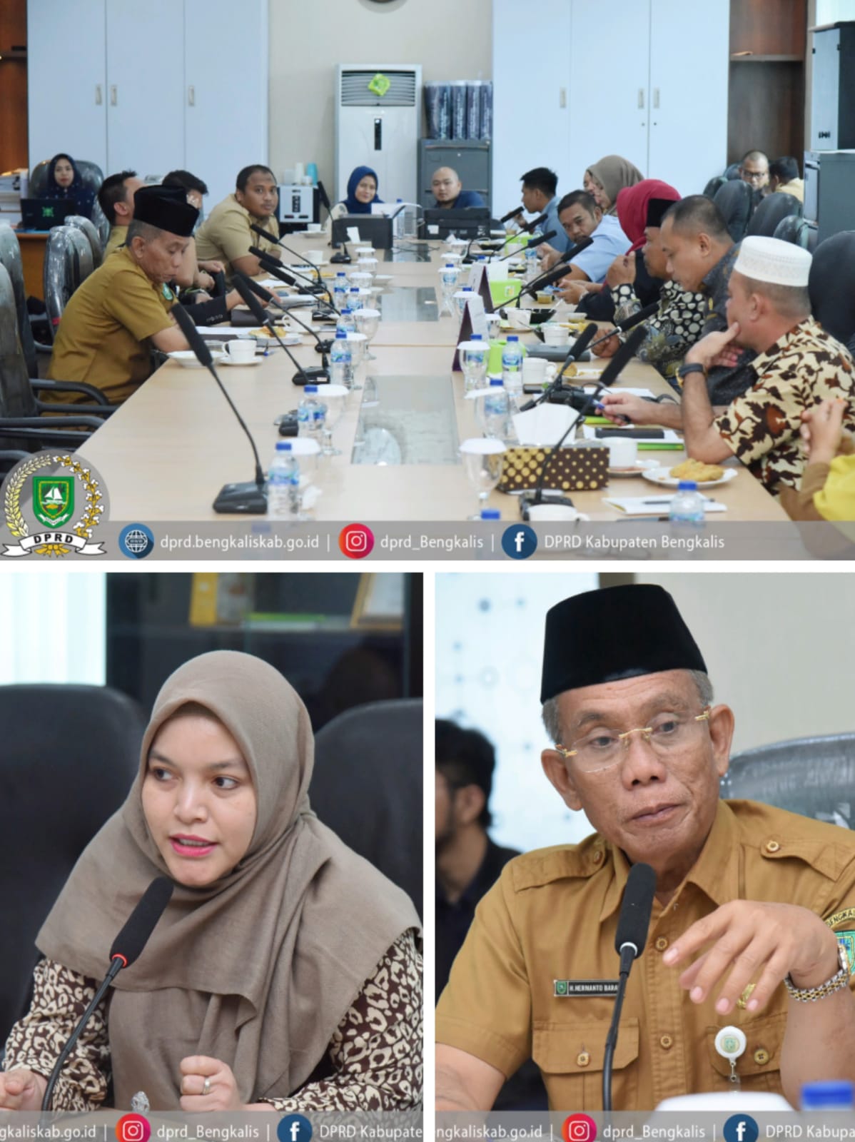 Komisi I DPRD Kabupaten Bengkalis Menggelar Rapat Bersama Dinas Pemberdayaan Masyarakat Dan Desa, Kesatuan Bangsa Dan Politik Dan Tata Pemerintahan Â